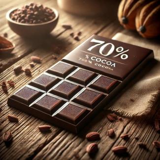 chocolat bio à 70% de cacao